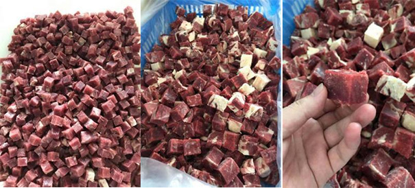 frozen meat dicing machine
