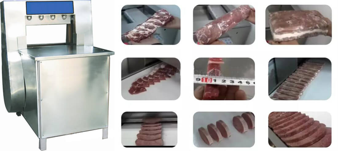 frozen meat slicing machine