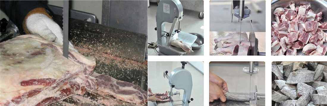 meat bone cutting machine application