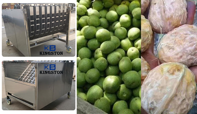 green walnut peeling machine